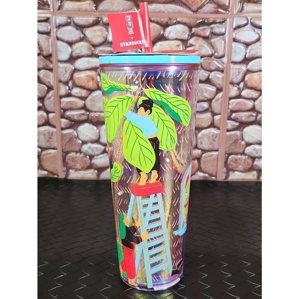 Starbucks Mon Yee Chau Cold Cup Tumbler Artists EditionβNew